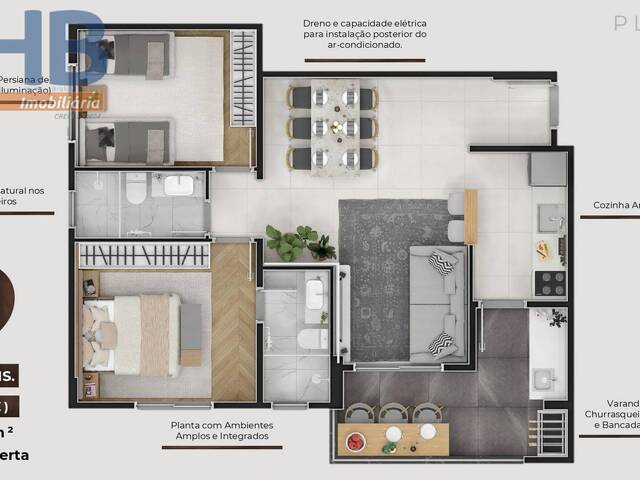 Apartamento Varanda Gourmet para Venda em São José dos Campos - 4