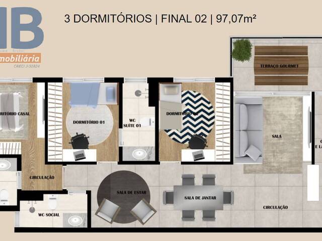 3 DORMITÓRIOS  FINAL 02  9707m²