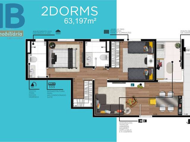 #LC5356 - Apartamento para Venda em São José dos Campos - SP - 2